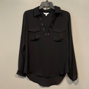Candie’s black long sleeve blouse